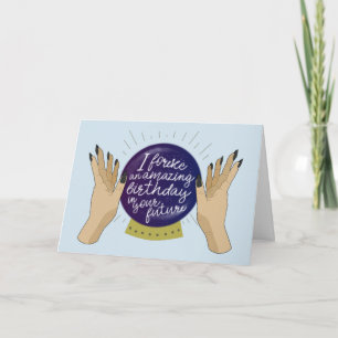 Kristallball-Wahrsager-Geburtstag Karte