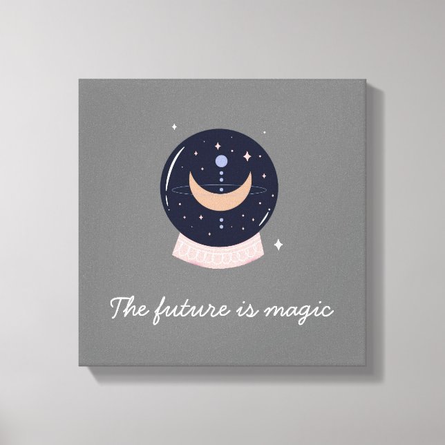 Kristallballpsychisch Leinwanddruck (Vorderseite)