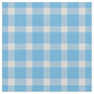 Kristallblau-weiß kariert stoff