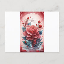 Kristallblüten der Liebe: Valentinstag Gruß C