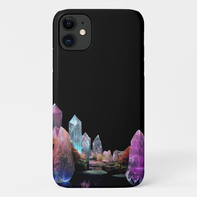 Kristalle Edelsteine Smaragdamethyst Case-Mate iPhone Hülle (Rückseite)