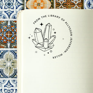 Kristalle Eleganter Individuelle Name aus der Bibl Gummistempel