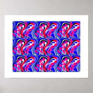Kristalle Kunst Poster