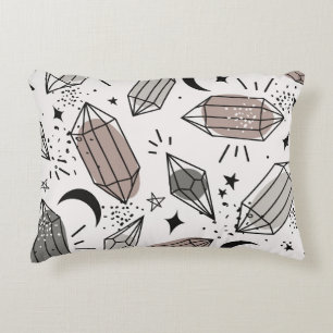 Kristalle, Mond, Sterne, Überschneidungen. Dekokissen