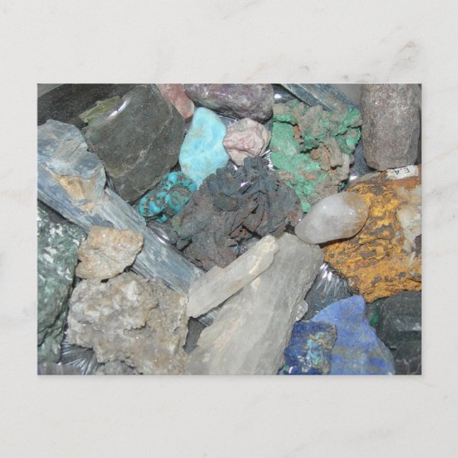 Kristalle Postkarte (Vorderseite)