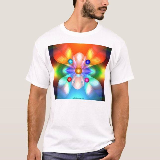 Kristalle und Flammen T-Shirt (Vorderseite)