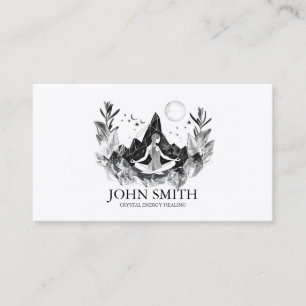 Kristallenergie Heiler Chakra Spirituelle Meditati Visitenkarte