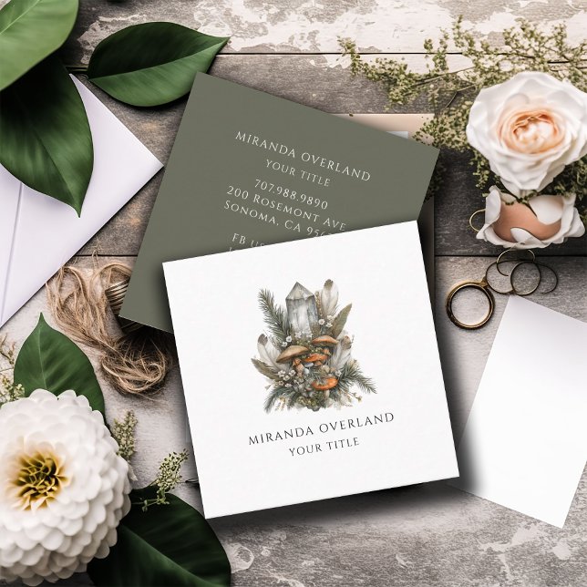 Kristallenergie-Heiler spirituell Quadratische Visitenkarte (Von Creator hochgeladen)