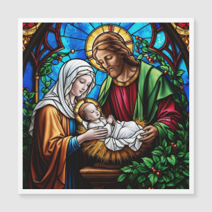 Kristallfarbenbild der Holly-Familie Magneteinladung