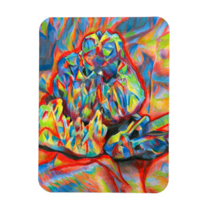 Kristallfarbene Bleistift abstrakt Zeichnend Kunst Magnet