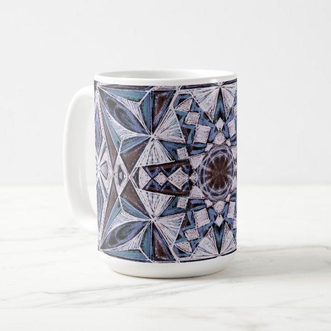 Kristallformen Kaffeetasse (Vorderseite Links)