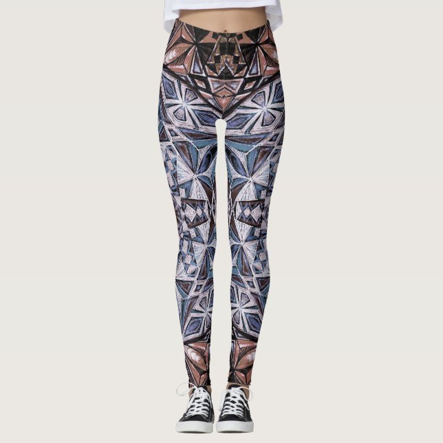 Kristallformen Leggings (Vorderseite)