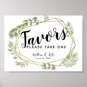 Kristallgrün für Party/Hochzeit Schild
