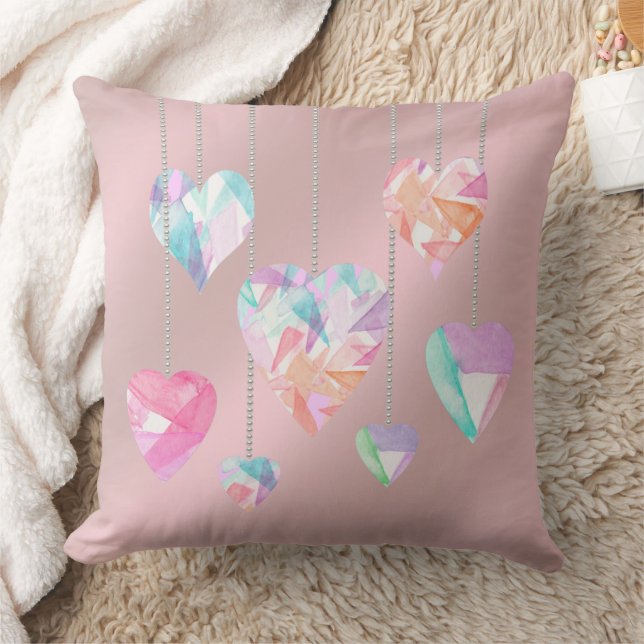 Kristallherzen Kissen (Decke)
