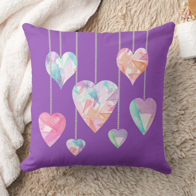 Kristallherzen Kissen (Decke)