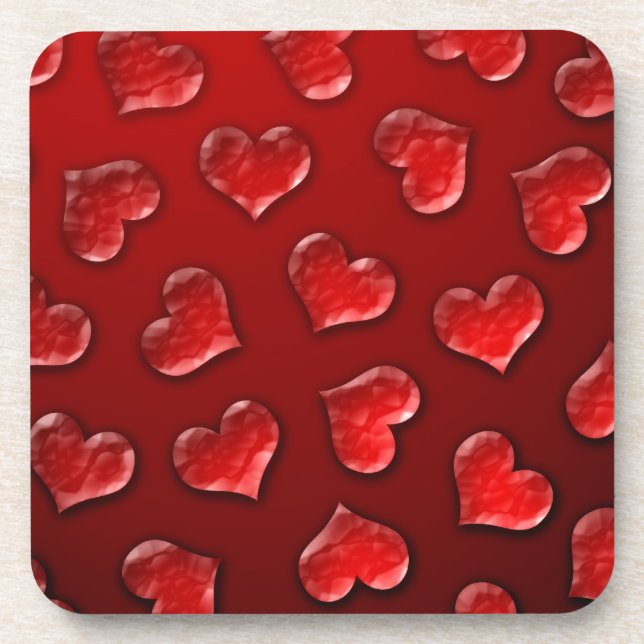 Kristallherzen Untersetzer (Vorderseite)