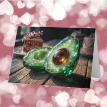Kristalline Avocado Frohen Valentinstag Foto