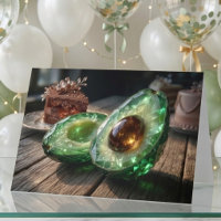 Kristalline Avocado Frohes Jubiläum Foto  