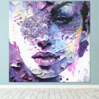 "Kristalline Stille" - ein Lila Portrait