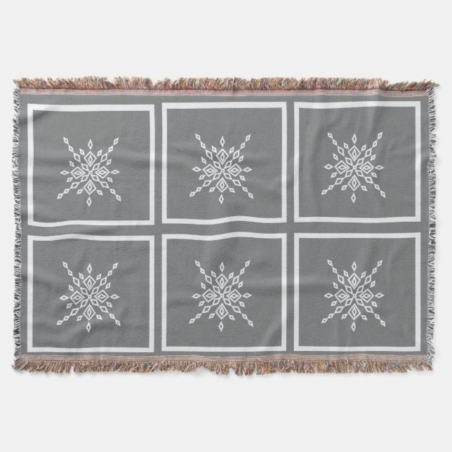 Kristallisierter Schneeflocke Decke (Vorderseite)