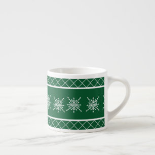 Kristallisierter Schneeflocke Espressotasse