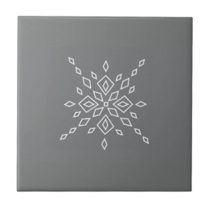 Kristallisierter Schneeflocke Fliese