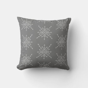 Kristallisierter Schneeflocke Kissen