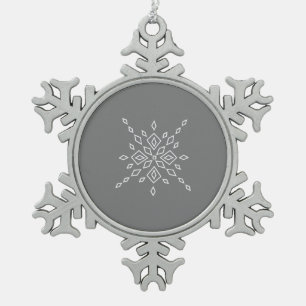 Kristallisierter Schneeflocke Schneeflocken Zinn-Ornament