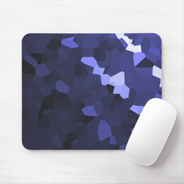 Kristallisiertes Muster in Violett Mousepad (Mit Mouse)
