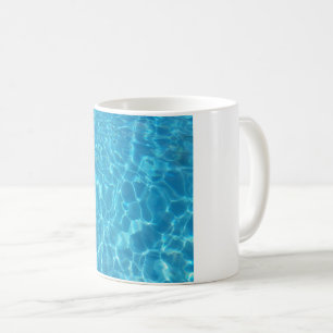 Kristallklarer Himmelblauer Pool Wasser Kaffeetasse