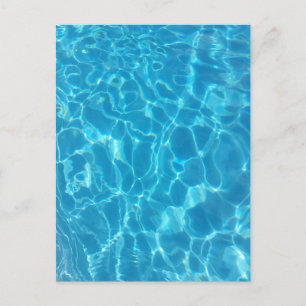 Kristallklarer Himmelblauer Pool Wasser Postkarte