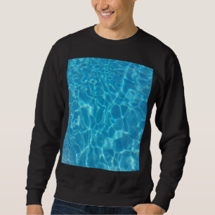 Kristallklarer Himmelblauer Pool Wasser Sweatshirt