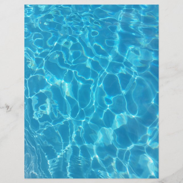Kristallklarer Himmelblauer Poolwasser Flyer (Vorne)