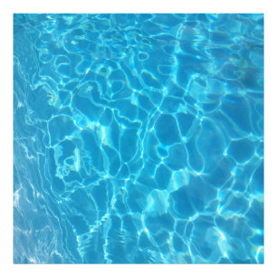 Kristallklarer Himmelblauer Poolwasser Fotodruck