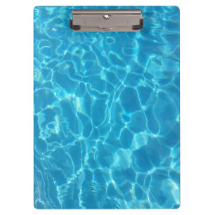 Kristallklarer Himmelblauer Poolwasser Klemmbrett