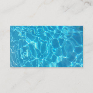 Kristallklarer Himmelblauer Poolwasser Visitenkarte
