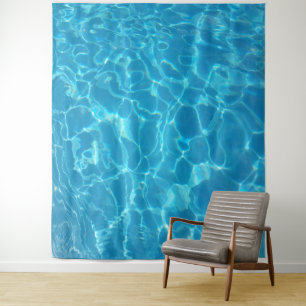 Kristallklarer Himmelblauer Poolwasser Wandteppich