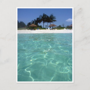 kristallklares Wasser aus Bahamas Postkarte