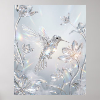 Kristallkolibri Flora Poster