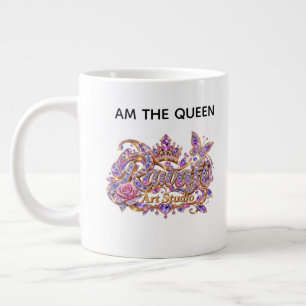 Kristallkönigin Rosa Florale Eleganz Jumbo-Tasse