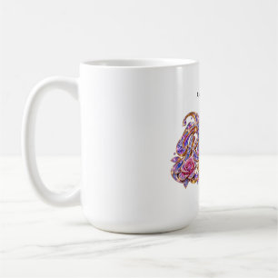 Kristallkönigin Rosa Florale Eleganz Kaffeetasse