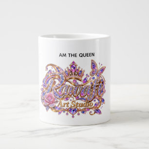 Kristallkönigin Rosa Floraleleganz Jumbo-Tasse