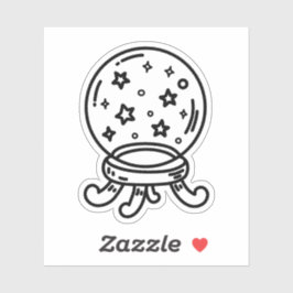 Kristallkugel Aufkleber