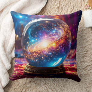 Kristallkugel - Ich sehe ein kosmisches Ereignis i Kissen