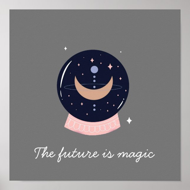 Kristallkugel mystisch poster (Vorne)