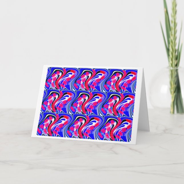 Kristallkunst Feiertagskarte (Vorderseite)