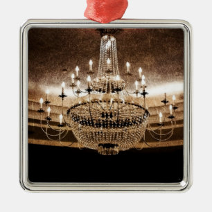 Kristallleuchter blenden Glitz-Zauber-Verzierung Silbernes Ornament