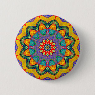 "KristallMandala-Steppdecke " Button