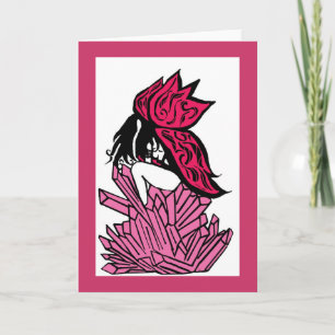 Kristallmärchen-Grußkarte Karte