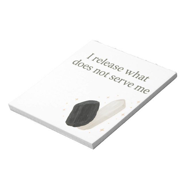 Kristallnachweis für Schwarze Tourmaline und Selen Notizblock (Rotiert)